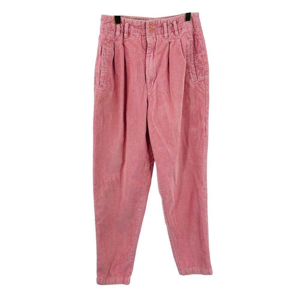 Vintage Tarazzia Pants - Women’s Size 9/10 - Pink High-Waisted Pleated‎ Tapered